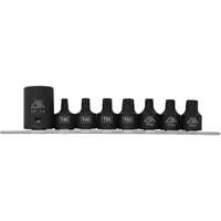 Jeu de douilles/embouts de boulon de caisse de camionnettes, 8 Morceaux, Prise de 1/2"/3/8" Distribution Élite MP
