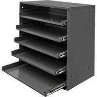 Compartment Box Cabinet, Steel, 5 Slots, 20-1/2" W x 12-1/2" D x 21" H, Grey Distribution Élite MP