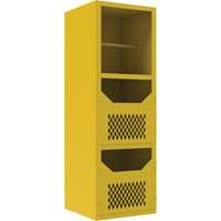 Armoire pour le contr&ocirc;le des d&eacute;versements, 1 Tablettes, 72" h x 24" la x 24" p, Acier, Jaune Distribution Élite MP