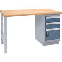 Industrial Duty Workbench, Door w/ Drawer Combination, 1000 lbs. Cap., 30" W x 72" D, 34" H Distribution Élite MP