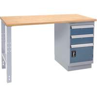 Industrial-Duty Workbench, Door w/ Drawer Combination, 1000 lbs Cap., 72" W x 30" D, 34" H Distribution Élite MP