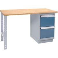 &eacute;tabli industriel, Porte a/combinaison de tiroirs, Cap 1000 lb, 60" la x 36" p, 34" h Distribution Élite MP