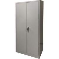 Armoire de rangement, Acier, 4 Tablettes, 66" h x 30" la x 15" P, Gris Distribution Élite MP