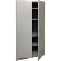 Armoire de rangement, Acier, 4 Tablettes, 78" h x 36" la x 24" P, Gris Distribution Élite MP