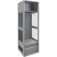 Casier pour &eacute;quipement, Acier, 24" la x 24" p x 72" h, Gris Distribution Élite MP