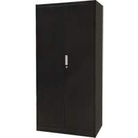 Armoire de rangement combin&eacute;e, 36" la x 18" p x 72" h, Noir Distribution Élite MP