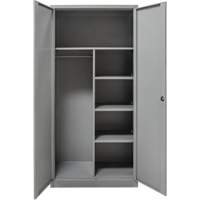 Armoire de rangement combin&eacute;e, 36" la x 18" p x 72" h, Gris Distribution Élite MP