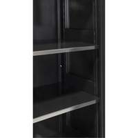 Hi-Boy Storage Cabinet, Steel, 4 Shelves, 72" H x 36" W x 18" D, Black Distribution Élite MP