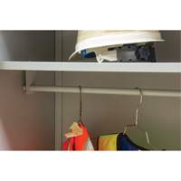 Armoire garde-robe, Acier, 36" la x 18" p x 72" h, Gris Distribution Élite MP