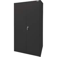 Storage Cabinet, Steel, 4 Shelves, 78" H x 36" W x 24" D, Black Distribution Élite MP