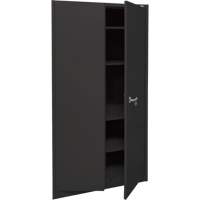 Storage Cabinet, Steel, 4 Shelves, 78" H x 36" W x 24" D, Black Distribution Élite MP
