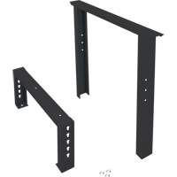 Pattes d'&eacute;tabli pour service industriel, Acier, 30" p x 34" h, Simple Distribution Élite MP