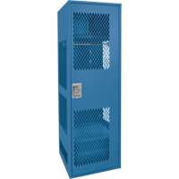 Casier pour &eacute;quipement avec porte, Acier, 24" la x 18" p x 72" h, Bleu fonc&eacute; Distribution Élite MP