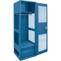 Casier pour &eacute;quipement avec porte, Acier, 24" la x 18" p x 72" h, Bleu fonc&eacute; Distribution Élite MP