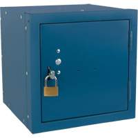 Stackable Cube Locker, 12" x 12" x 12", Steel, Blue, Knocked Down Distribution Élite MP