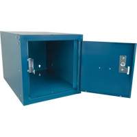Stackable Cube Locker, 12" x 18" x 12", Steel, Blue, Knocked Down Distribution Élite MP