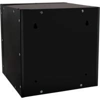 Stackable Cube Locker, 12" x 12" x 12", Steel, Black, Knocked Down Distribution Élite MP