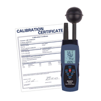 Compteur de contrainte thermique au thermom&egrave;tre-globe mouill&eacute; (WBGT) avec certificat de calibration Distribution Élite MP