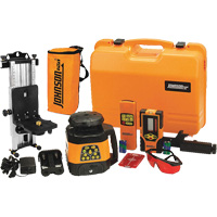 Laser rotatif horizontal et vertical &agrave; nivellement automatique et faisceau rouge, 200' (60 m), 635 N.m Distribution Élite MP