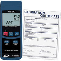 Thermo-an&eacute;mom&egrave;tre avec certificat ISO, Enregistrement des donn&eacute;es, Gamme de v&eacute;locit&eacute; d'air de 0,4 - 30 m/sec Distribution Élite MP