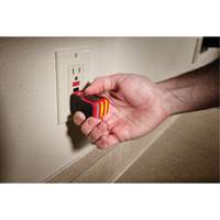 Voltage Detector & GFCI Receptacle Tester Kit, 50 V - 1000 V, Display & Sound Alert Distribution Élite MP