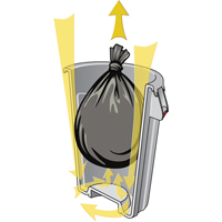 Contenants ronds Brute, Poly&eacute;thyl&egrave;ne, 44 gal. US Distribution Élite MP