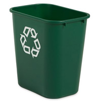 Corbeille moyenne pour le recyclage, De bureau, Plastique, 28 pintes US Distribution Élite MP