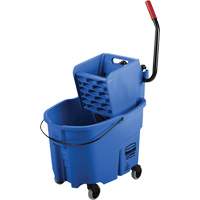 WaveBrake&reg; Mop Bucket & Wringer Combo Pack, Side Press, 8.75 US Gal.(35 Quart), Blue Distribution Élite MP