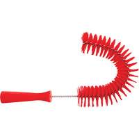 Brosse recourb&eacute;e, Soies Moyen/Ferme, Longueur de 15-1/2", Rouge Distribution Élite MP