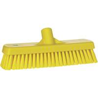 Deck & Wall Scrub Brush, Stiff Bristles, 12", Polyester, Yellow Distribution Élite MP