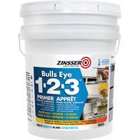 Appr&ecirc;t &agrave; base d'eau Bulls Eye 1-2-3, 18,9 L, Seau, Blanc Distribution Élite MP
