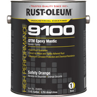 Base de mastic &eacute;poxy DTM du syst&egrave;me 9100, Orange s&eacute;curit&eacute;, Gallon Distribution Élite MP