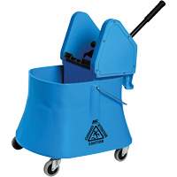 Ensemble de seau pour vadrouille et essoreuse Champ, Pression vers le bas, 7,5 gal. US (30 pintes), Bleu Distribution Élite MP