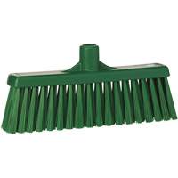 Upright Broom Head, Medium Bristles, 12", Polyester, Green Distribution Élite MP