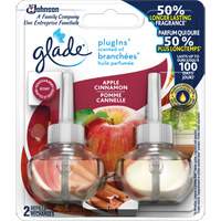 Recharge Glade Branch&eacute;es huile parfum&eacute;e, Pomme cannelle, Cartouche Distribution Élite MP