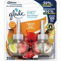 Recharge Glade Branch&eacute;es huile parfum&eacute;e, Brise exotique, Cartouche Distribution Élite MP