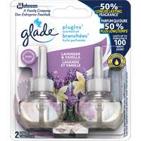Recharge Glade Branch&eacute;es huile parfum&eacute;e, Lavande & vanille, Cartouche Distribution Élite MP