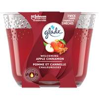 Chandelle &agrave; trois m&egrave;ches Glade, Pomme cannelle Distribution Élite MP