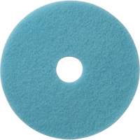 Tampons &agrave; polir pour planchers Luster Lite, 19", Brunissage, Bleu p&acirc;le Distribution Élite MP