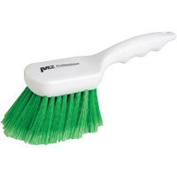 Brosse &agrave; recoins &agrave; manche court, 9" l, Soies Synth&eacute;tique, Vert Distribution Élite MP