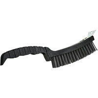 Scratch Brush, Steel, 4 x 17 Wire Rows, 12" Long Distribution Élite MP