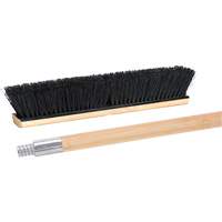 Balai-brosse avec manche &agrave; filetage m&eacute;tallique, 24", Moyen, Soies Tampico Distribution Élite MP