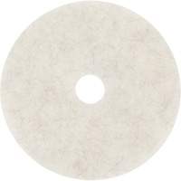 Natural Blend Pad, 17", Burnishing, White Distribution Élite MP