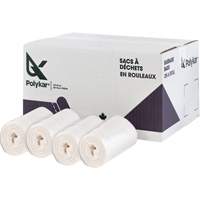 High Density Garbage Bags, Utility, 24" W x 22" L, 8 microns, Frosted, 26 L (7 Gal.) Capacity Distribution Élite MP