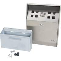 Cendrier, Montage mural, Acier inoxydable, Capacit&eacute; 1.6 Litres, Hauteur 13-4/5" Distribution Élite MP