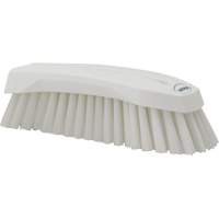 Large Angled Hand Brush, Stiff Bristles, 8" Long, White Distribution Élite MP