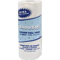 Snow Soft Premium Kitchen Towels, 2 Ply, 85 Sheets/Roll, 8" W, 11" L Distribution Élite MP