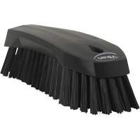 Large Angled Hand Brush, Stiff Bristles, 8" Long, Black Distribution Élite MP
