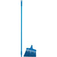 Angle Broom Head with Handle, X-Coarse Bristles, 12", Polyester, Blue Distribution Élite MP