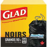 Sacs &agrave; ordures 90 L, R&eacute;gulier, 30" la x 33" lo, Noir Distribution Élite MP